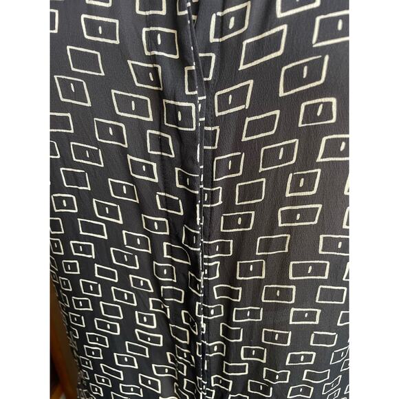 Lafayette 148 New York Black 90s Maxi Button Front Dress Size Small - Picture 5 of 7